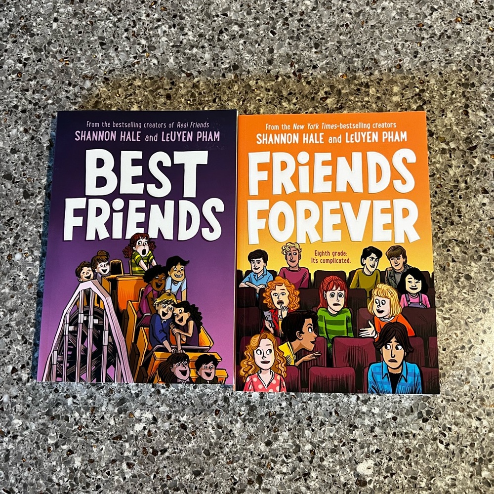 Bundle of 2 Shannon Hale and LeUyen Pham Middle School Books